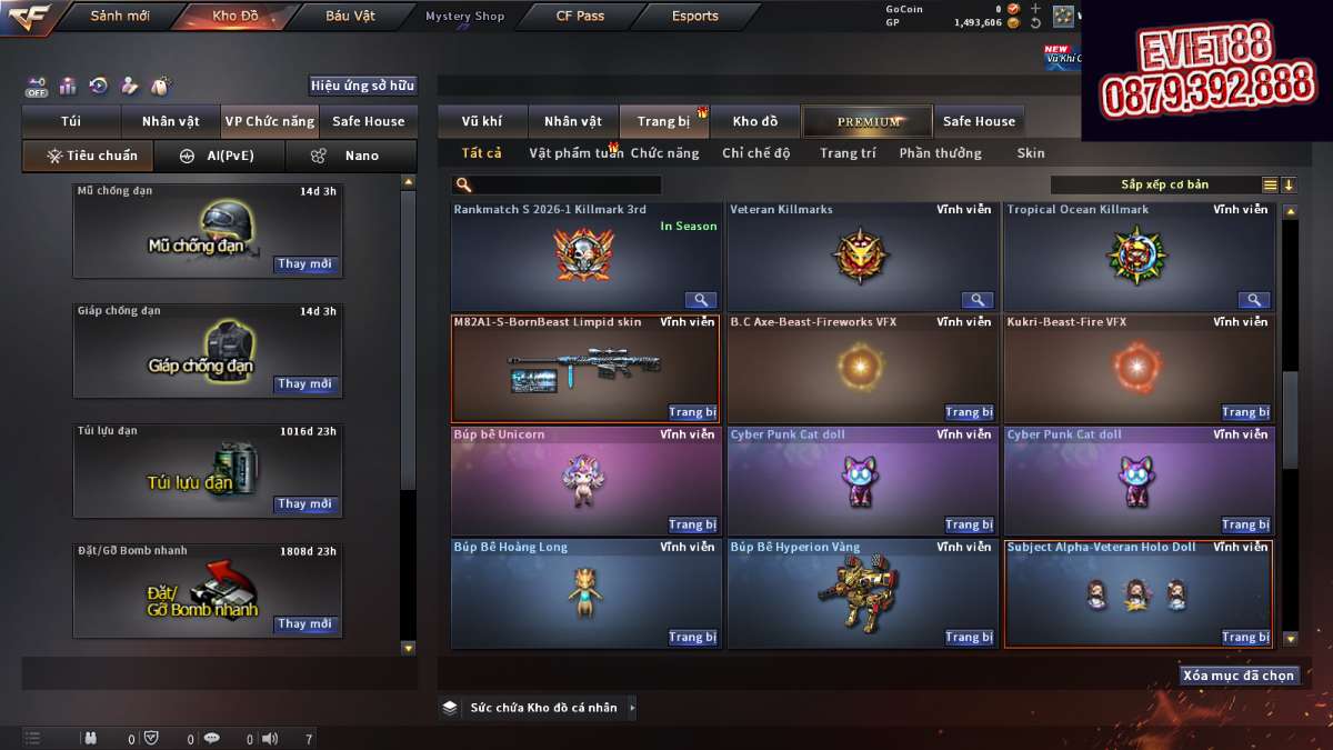shop acc cf uy tin gia re